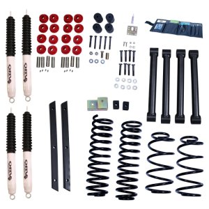 Jeep Wrangler Suspension Lift Kit - Rugged Ridge - 2 in. Lift - Black Powder Coated - `03-`06